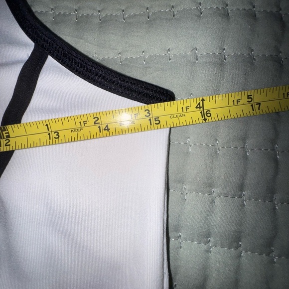 Athleta Running Wild Mesh Back White Heather Gray Tennis Dress Size XS. VGUC - Picture 2 of 12